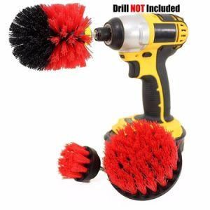 Red Color Scrub Brush Drill Attachment Kit