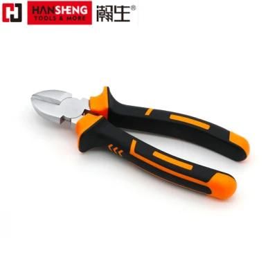 Made of Carbon Steel, Pearl-Nickel Plated, Nickel Plated PVC Handles, German Type, Pliers, Diagonal Cutting Pliers