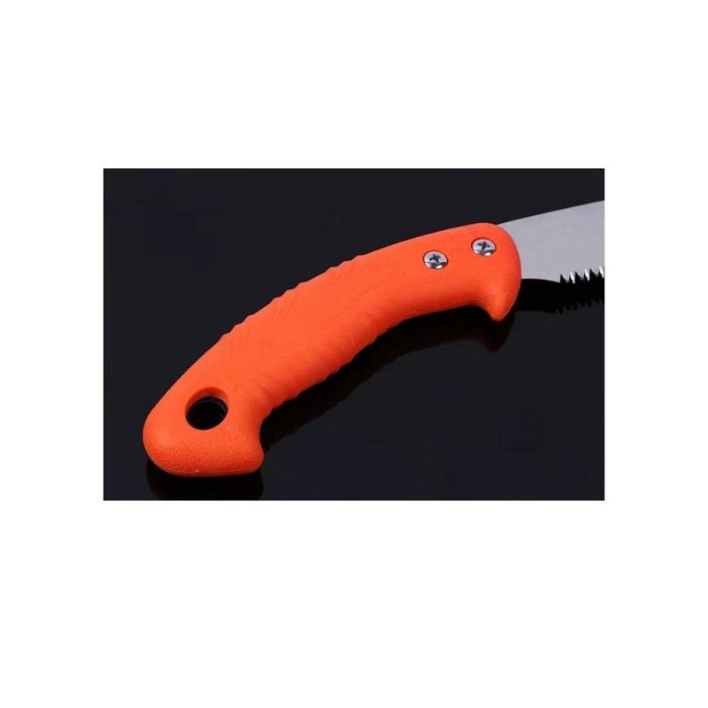 Pruning Saw with Sheath, Hand Saw with Straight Blade and Sheath, Suitable for Trimming Tree Branches and Clearing Forest Paths Wyz145878