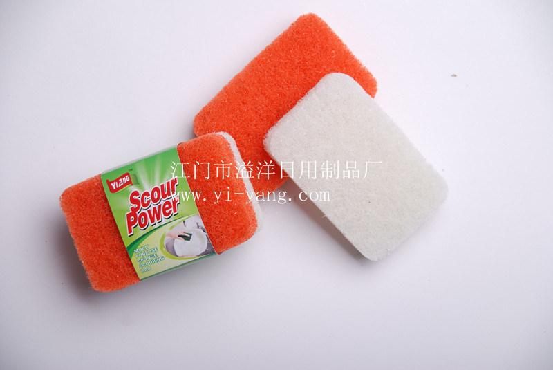 Scouring Pad with Handle Brush (6018)