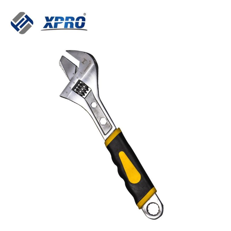 Factory Direct Sale 8 Inch Adjustable Wrench with Plastic Handle