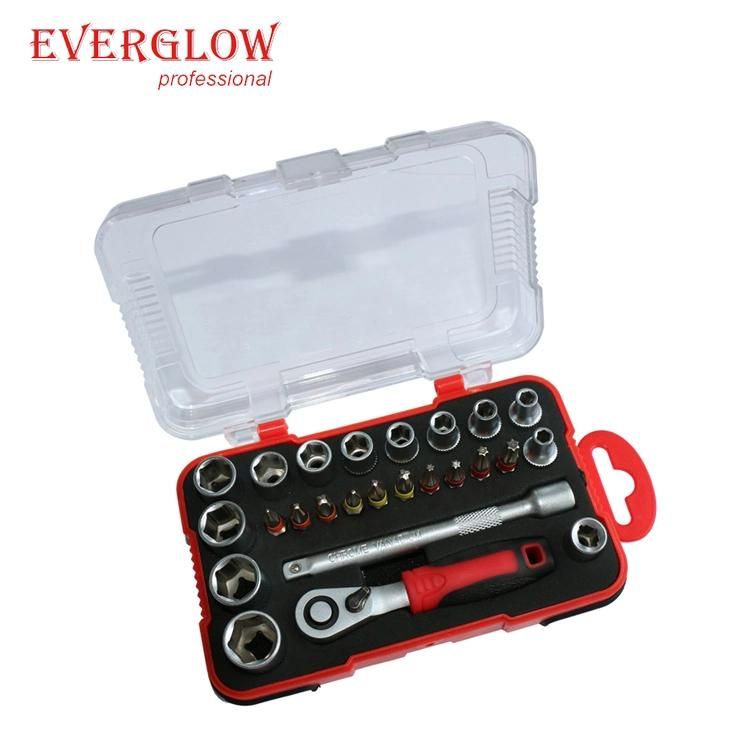 25PCS Ratchet Wrench Bits Sockets Set