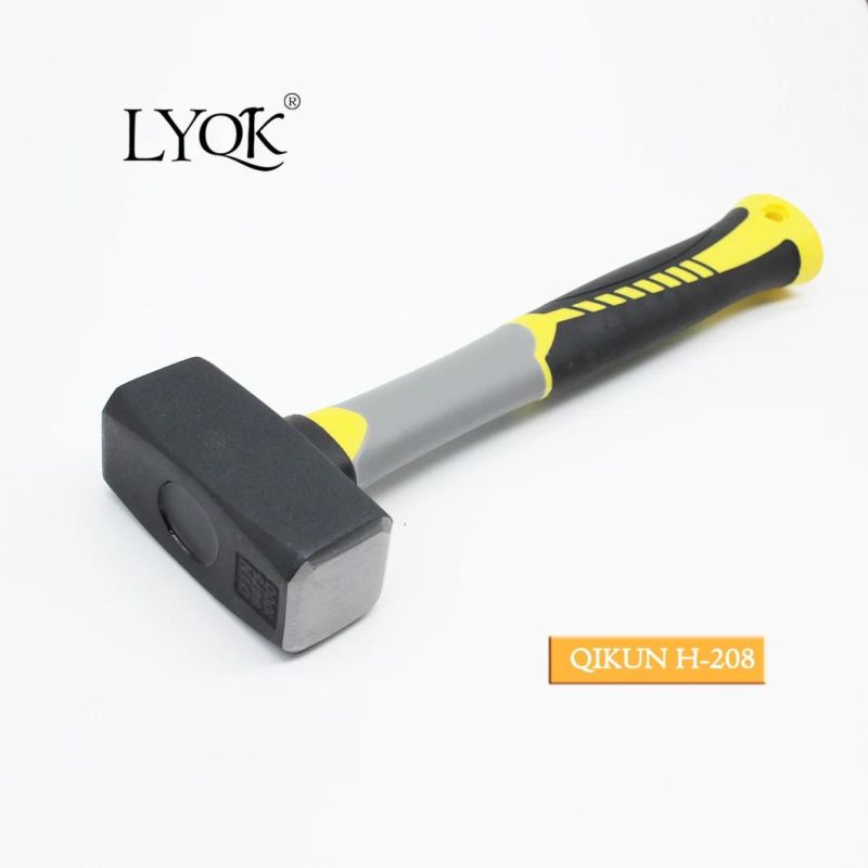 H-207 Construction Hardware Hand Tools Plastic Coated Handle German Type Stoning Stone Hammer