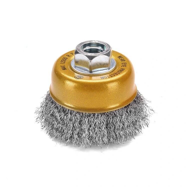 Industry Crimped Copper Wire Grinding Abrasive Cup Brush