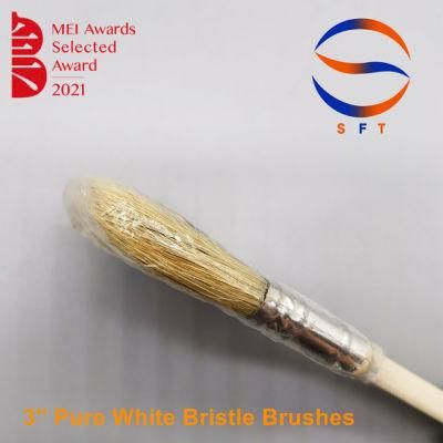 China Manufacturer Customized Solvent Resistant White Bristle Brushes for FRP