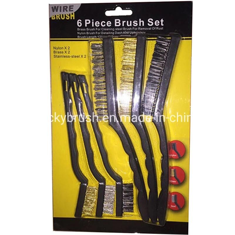 7 Inch Double Colour Wire Set Brush (YY-566)