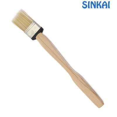 Pure Bristle Paint Brush, Paint Brush Long Handles, Radiator Brush with Wooden Handle