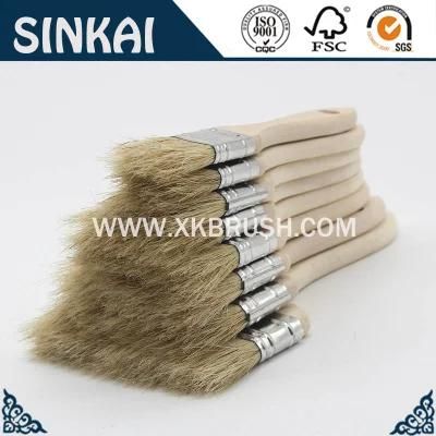 White Bristle Wooden Handle Chip Brush