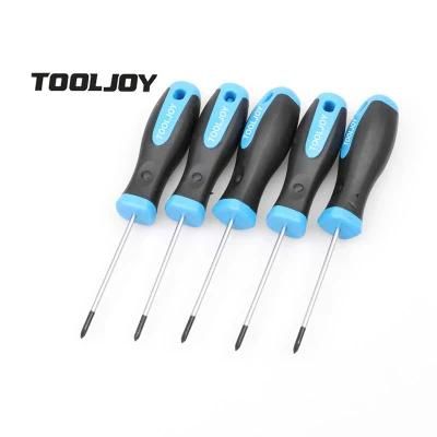 Factory Direct Supply Chrome Vanadium Screwdriver with PP+TPR Handle