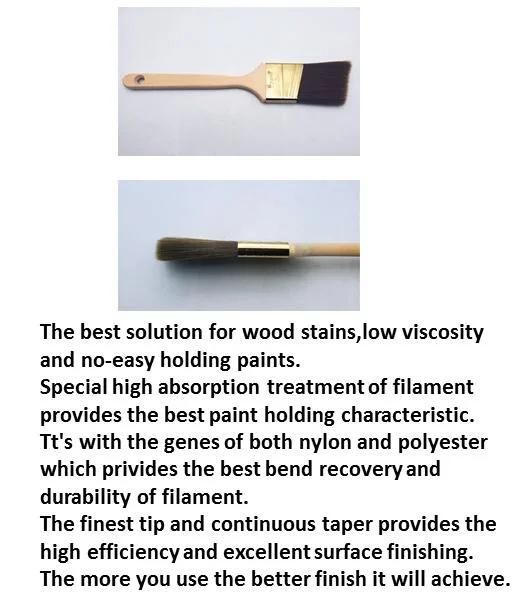 New Style Customized International Chopand 2in Wooden Handle Paint Brush