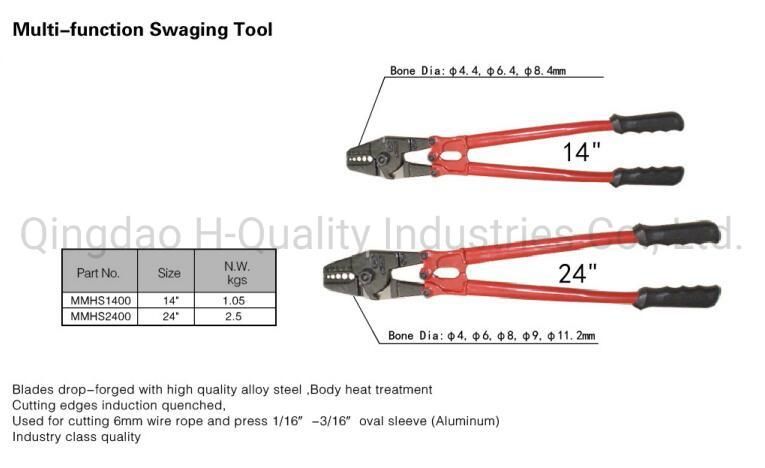 Red Painted Swaging Tool for Pressing Sleeves