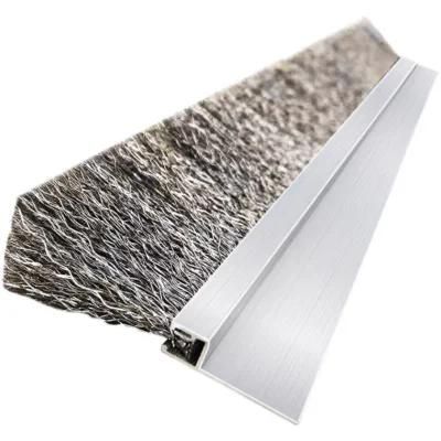 Customized Industrial Door Bottom Sisal/Horse Hair Tight Seal Strip Brush