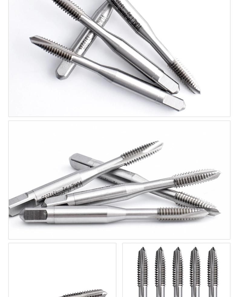 Hsse-M35 JIS Spiral Pointed Taps Unc 1-64 2-56 3-48 4-40 5-40 6-32 8-32 3/16 10-24 12-24 1/4 5/16 3/8 7/16 1/2 9/16 5/8 3/4 Machine Cutting Screw Thread Tap