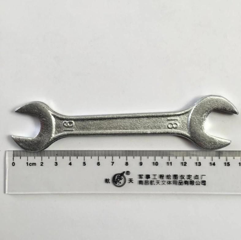 Galvanized Forging Wrench Double End Manual Open End Solid Wrench