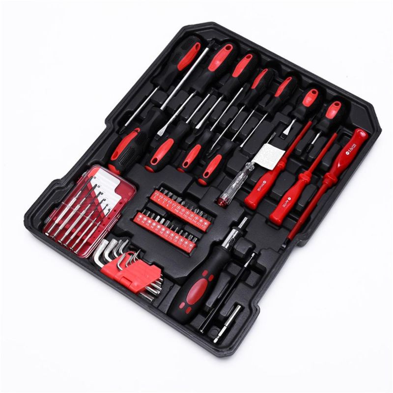 Hardware Tool Set 187 Pieces Aluminum Trolley Case Portable on-Board Multi-Functional Toolbox Combination Set