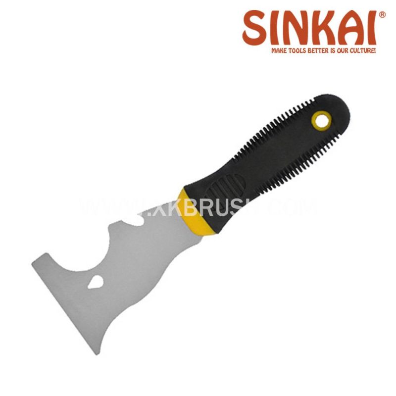 Stainless Steel Scrapper with Rubber Handle