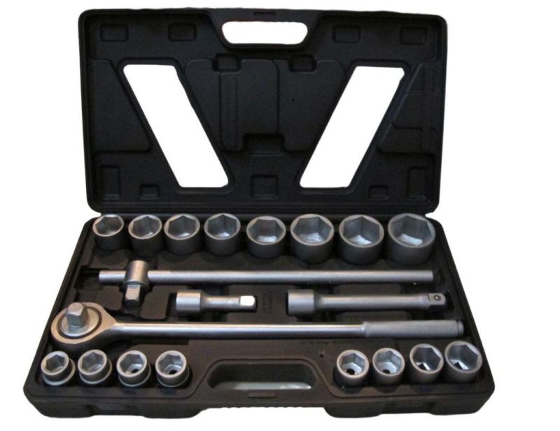 3/4" 21PCS Metric Socket Set Heavy-Duty Ratchet Wrench Socket