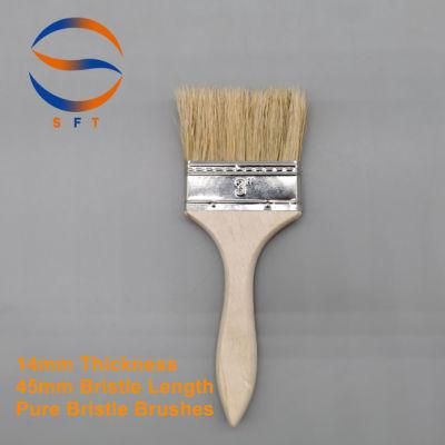 14mm Thickness 45mm Pure Bristle Length FRP Brushes for Laminating