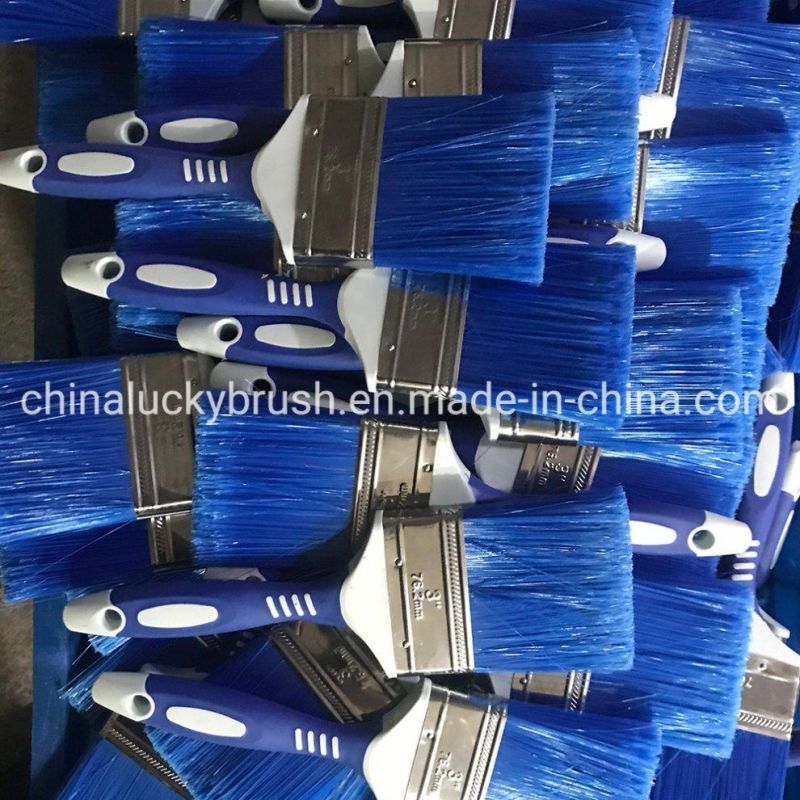 Plastic Wire Wooden Handle Plastic Handle Paint Brush Paint Roller Brush Wall Ceiling Brush (YY-619)