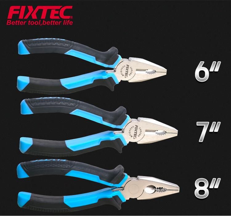 Fixtec Hand Tools CRV  Wire Cutter Chrome Vanadium Combination Cutting Pliers