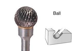 Full line of carbide rotary burrs for deburring