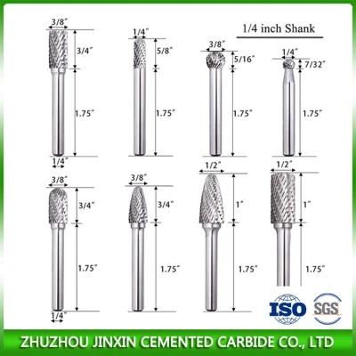 Carbide Burrs with Machine Ground Cutting Flutes