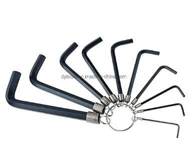 8PCS Black " Tamper Torx" Spanners Hex Key Wrench Set Ring with a Ring