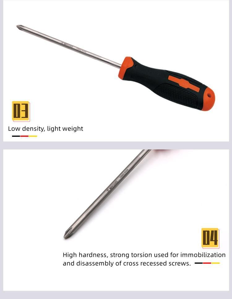 WEDO Titanium Screwdriver Phillips Screwdriver Non-Magnetic Rust-Proof Corrosion Resistan Cross Screwdriver