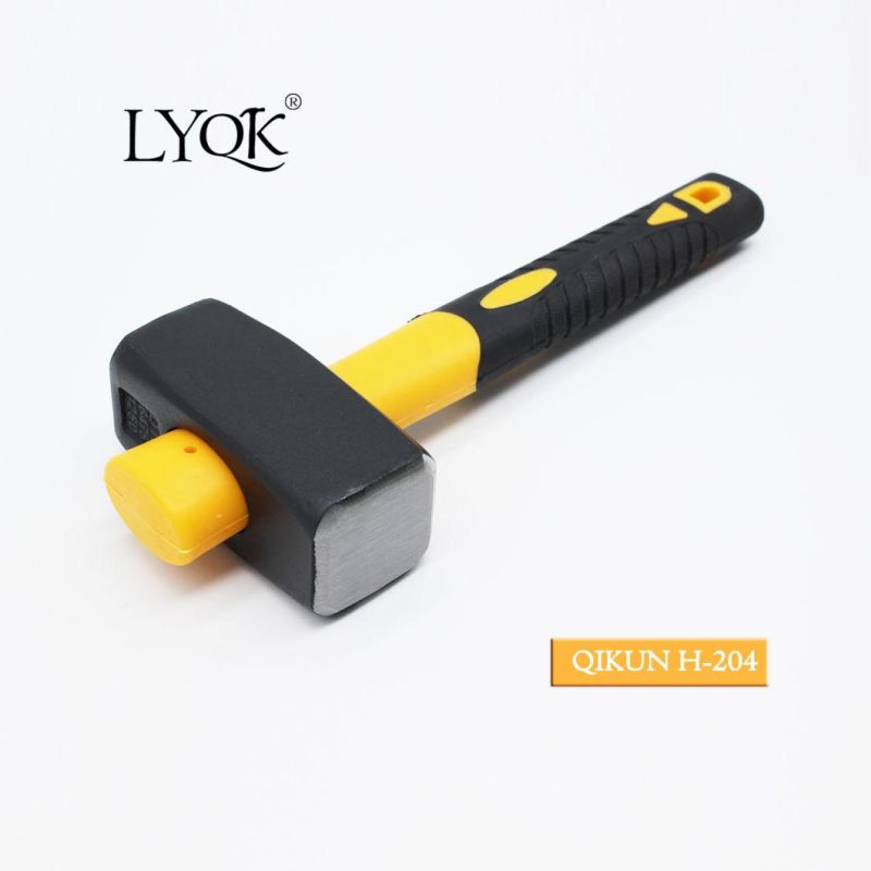 H-203 Construction Hardware Hand Tools Plastic Coated Handle German Type Stoning Stone Hammer