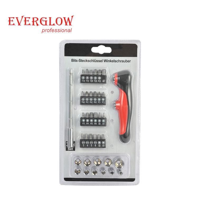 21PC Ratchet Screwdriver Bits and Nut Driver Set