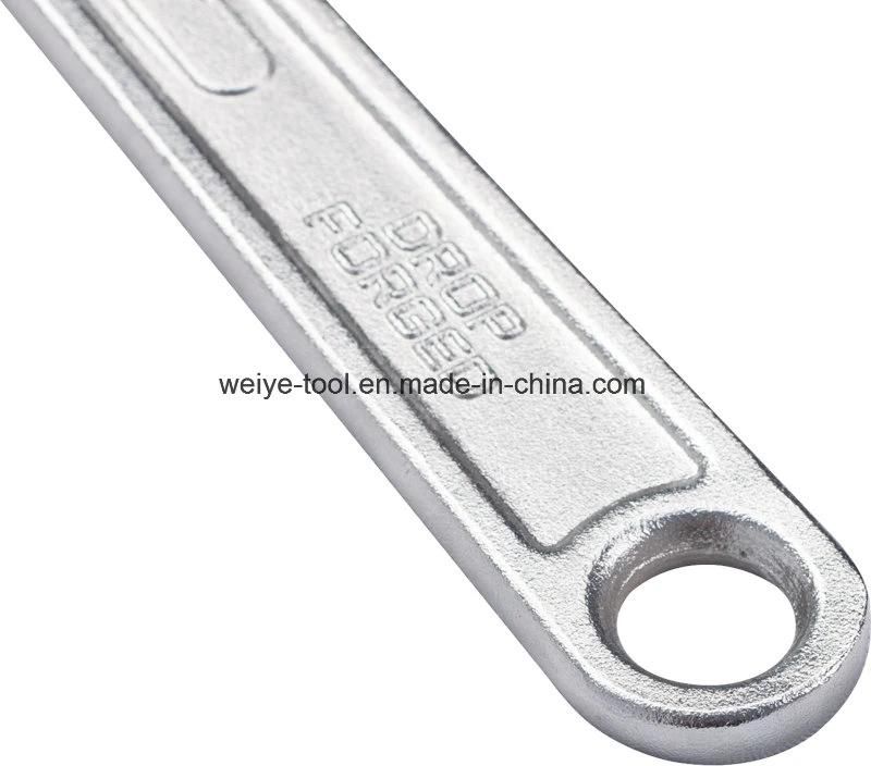 High Quality Adjustable Wrench with Nonslip TPR/ABS Rubber Handle