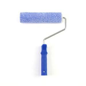 Purple Polyester Fiber Roller Blue Plastic Handle Paint Roller Brush