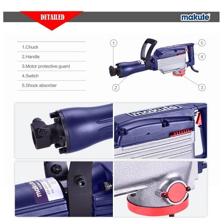 Makute 65mm 2200W Electric Super Hammer Drill Big Breaker