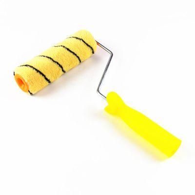 9 Inch Rubber Plastic Handle Paint Microfiber Roller Brush