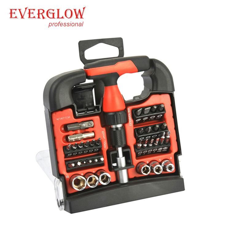 36PC T-Handle Ratchet Screwdriver Set