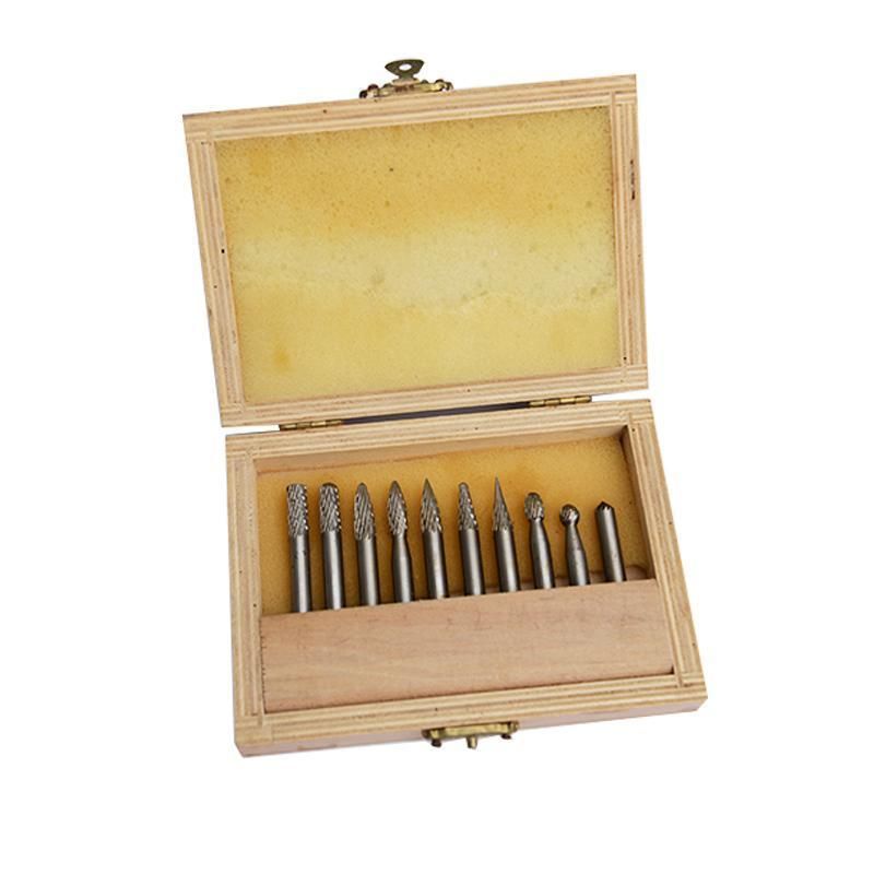 Metal Working Power Tools 10PC HSS Rotary Burr Set