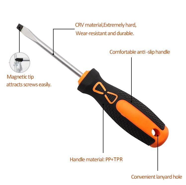 PP+TPR Handle Double Using American Flag Pattern Magnetic Screwdriver