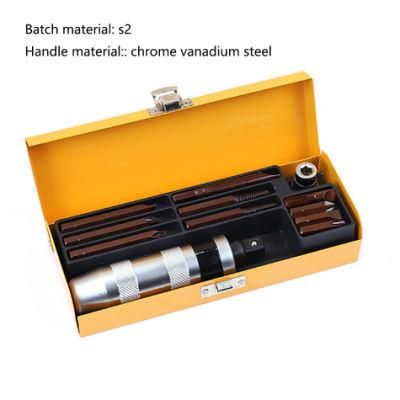 12 PC Professional Portable Impact Batches Driver Screwdriver for Loosening Bolts and Stubborn Fasteners Screwdriver Set