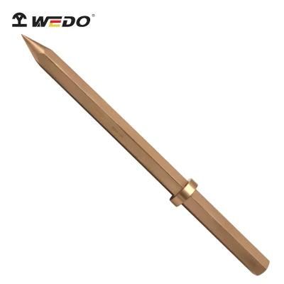 WEDO Beryllium Copper Chisel Non Sparking Pneumatic Bull Point Chisel Bam/FM/GS Certified