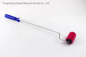 Polyester Roller Brush with Long Handle Mixed with Plastic and Stainless Steel