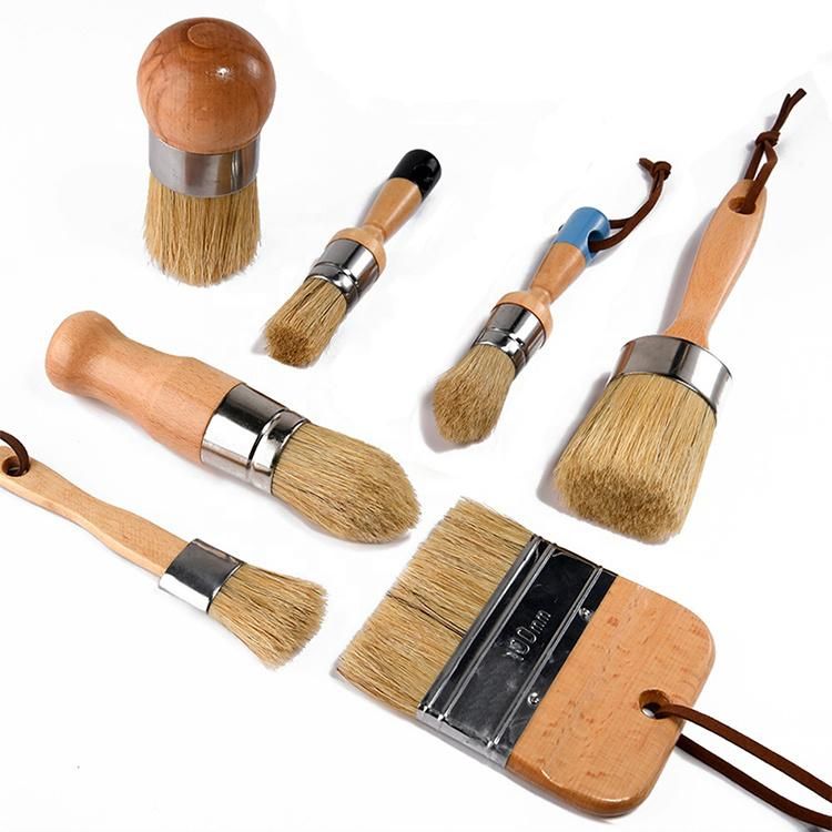 7PCS Chalk Wall Paint Brush Painting Brush Set Kit for Furniture& Wall Painting