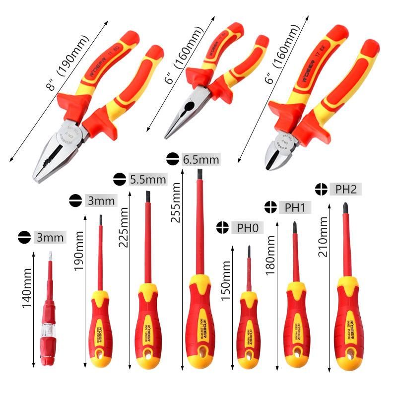 Insulated Screwdriver Set 1000V Phillips Screwdriver Multifunctional Electrician Tool