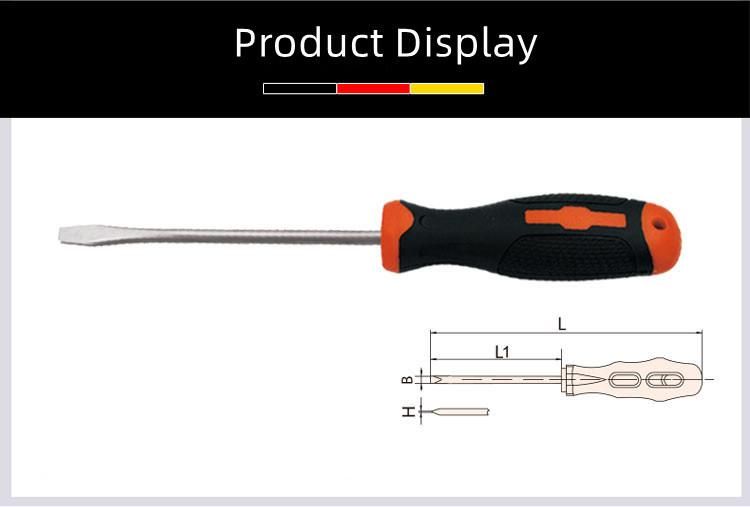 Wedo Titanium Slotted Screwdriver Non-Magnetic Flat-Head Screwdriver Anti-Slip Handle