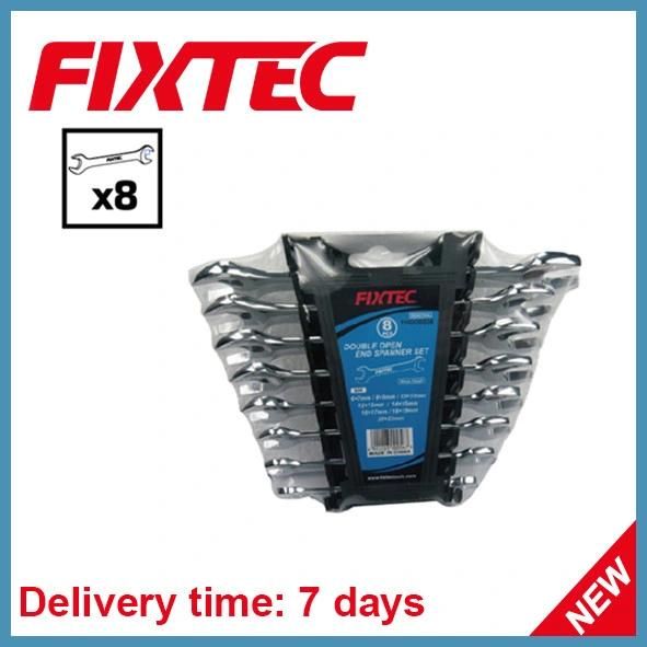 Fixtec 8PCS CS Double Open End Spanner Set Hand Tools Wrench Set