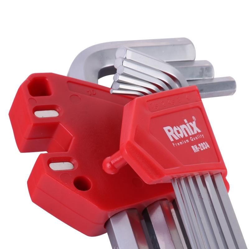 Ronx 1.5-10mm 9PCS Spark Free Magnetic Beryllium Copper Hex Key with Ball