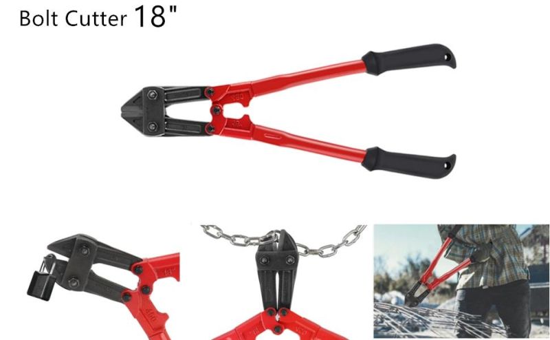 2 Piece Bolt Cutter Set, 18-Inch Heavy Duty Bolt Cutter, 8-Inch Mini Bolt Cutter, Chrome Molybdenum Steel Blade