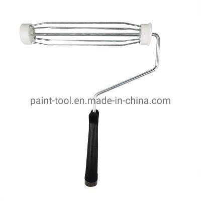 Non Slip Plastic Handle Paint Roller 5-Wire Cage Frame for Paint Roller