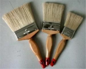 Mix of Synthetic and Pure Bristles Paint Brush Wood Handle