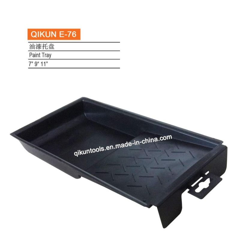 E-75 Hardware Decorate Paint Hand Tools Black Color Plastic Paint Tray