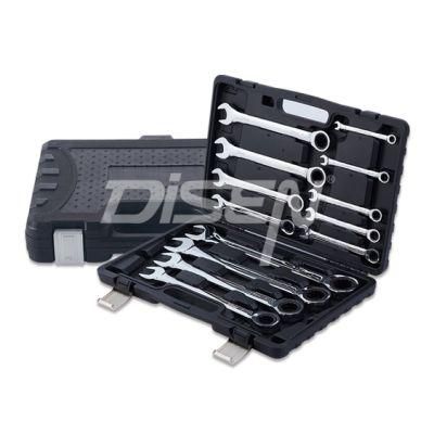 Chrome Vanadium Ratchet Wrench Fixed Spanner Flexible Spanner Wrench Set Carbon Steel Holder Bag Box Packing